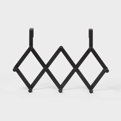 Over The Door Accordion Multiple Hook Black - Brightroom™ 2 Over The Door Accordion Multiple Hook Black - Brightroom™ - Image 2