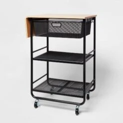 Metal Storage Cart With Mesh Drawer And Wood Top - Brightroom™ 7 Metal Storage Cart With Mesh Drawer And Wood Top - Brightroom™ -Storage Furniture Shop GUEST b9ec02d7 e818 4bdb 9f48 5453473bab39
