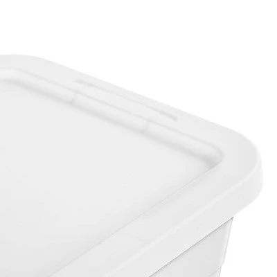 6qt Clear Storage Box White - Brightroom™ 8 6qt Clear Storage Box White - Brightroom™ - Image 8