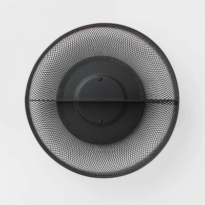 11" Metal Mesh Turn Table Black - Brightroom™: Portable Steel Storage & Organization Bin, No Assembly Required 2 11" Metal Mesh Turn Table Black - Brightroom™: Portable Steel Storage & Organization Bin, No Assembly Required - Image 2