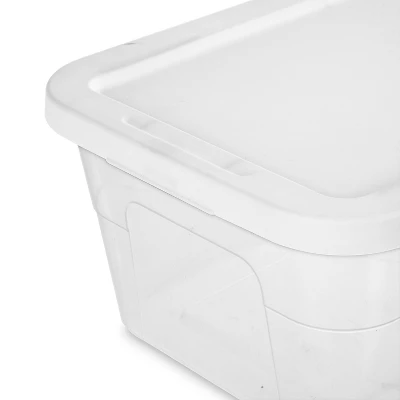6qt Clear Storage Box White - Brightroom™ 7 6qt Clear Storage Box White - Brightroom™ - Image 7