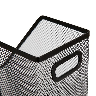 Mesh Magazine File Black - Brightroom™: Steel File Organizer & Holder, 12" H, No Assembly Required 2 Mesh Magazine File Black - Brightroom™: Steel File Organizer & Holder, 12" H, No Assembly Required - Image 2