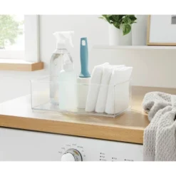 12" X 6" X 4" All Purpose Storage 1/2 Storage Bin - Brightroom™: Clear Plastic Decorative Container, No Assembly Required -Storage Furniture Shop GUEST c9536262 b5ce 4303 9455 f10d7d6b7fbc