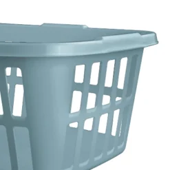 1.5 Bu Laundry Basket Pewter Aqua - Brightroom™ -Storage Furniture Shop GUEST ca2b2774 204f 4d1c 95c0 1a35791f4ff9