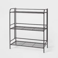 Folding 3 Shelves Black - Brightroom™ -Storage Furniture Shop GUEST ce208200 283a 4e2e b8fc a1dfb6696770