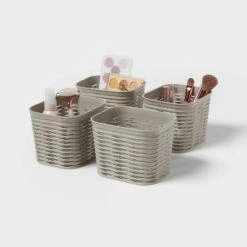 4pk Wave Decorative Basket Mini Gray - Brightroom™ 5 4pk Wave Decorative Basket Mini Gray - Brightroom™ -Storage Furniture Shop GUEST cf9f0926 ad9e 4790 bb70 835c264b6735