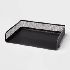 Mesh Stacking Letter Tray With Wide Side Opening Black - Brightroom™ 5 Mesh Stacking Letter Tray With Wide Side Opening Black - Brightroom™ -Storage Furniture Shop GUEST d1a48a53 d19f 44d0 83c1 5720be5932a8