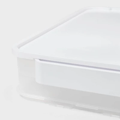 Click In Place Large Lid For Plastic Storage Bins For Home And Office Organization White - Brightroom™ 2 Click In Place Large Lid For Plastic Storage Bins For Home And Office Organization White - Brightroom™ - Image 2