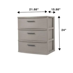 3 Drawer Wide Tower Dark Gray - Brightroom™: Plastic Storage Drawers, Portable Universal Storage, No Assembly Required 11 3 Drawer Wide Tower Dark Gray - Brightroom™: Plastic Storage Drawers, Portable Universal Storage, No Assembly Required -Storage Furniture Shop GUEST dd2b1359 737a 43cc 8613 742a75ae1a65