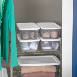 16qt Clear Storage Box With Lid White - Brightroom™ -Storage Furniture Shop GUEST dd4a902d 1a81 4b1e 86b2 8104be4803d1