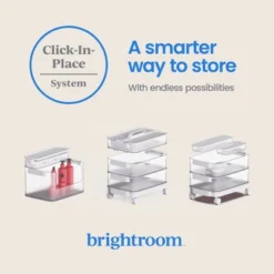 3pk Click In Place 30oz Insert Storage Containers White And Clear - Brightroom™ 10 3pk Click In Place 30oz Insert Storage Containers White And Clear - Brightroom™ -Storage Furniture Shop GUEST dee8ea5c 9722 473f bdd6 61cb86ec5fff