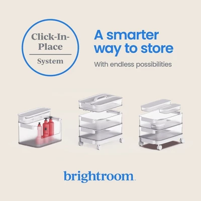 3pk Click In Place 30oz Insert Storage Containers White And Clear - Brightroom™ 5 3pk Click In Place 30oz Insert Storage Containers White And Clear - Brightroom™ - Image 5