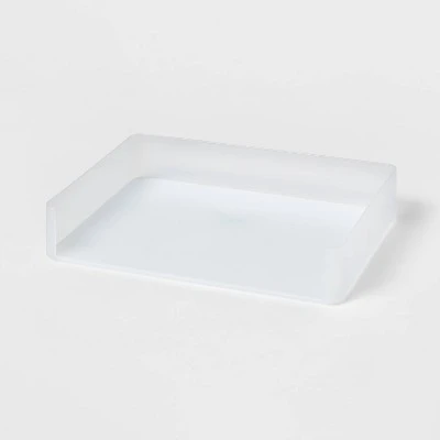 Plastic Stacking Letter Tray Clear - Brightroom™: Desk & File Organizer For Office Organization 3 Plastic Stacking Letter Tray Clear - Brightroom™: Desk & File Organizer For Office Organization - Image 3