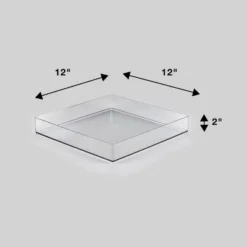 12'' X 12'' X 2" All Purpose Storage Tray - Brightroom™: Clear Plastic Bathroom Organizer Tray -Storage Furniture Shop GUEST e3fa4aba 7ce7 44ad a8cb 952525c19030