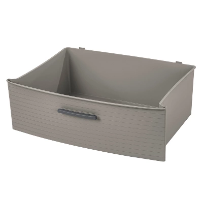 3 Drawer Wide Tower Dark Gray - Brightroom™: Plastic Storage Drawers, Portable Universal Storage, No Assembly Required 5 3 Drawer Wide Tower Dark Gray - Brightroom™: Plastic Storage Drawers, Portable Universal Storage, No Assembly Required - Image 5