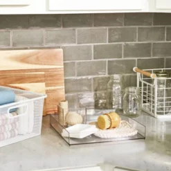 12'' X 12'' X 2" All Purpose Storage Tray - Brightroom™: Clear Plastic Bathroom Organizer Tray -Storage Furniture Shop GUEST e97967d9 f494 4fbb a8b2 62fc72dca9e6