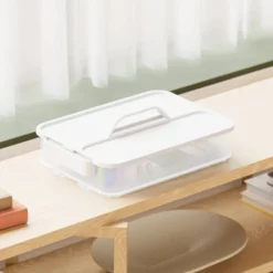 Click In Place Large Lid With Handle For Plastic Storage Bins For Home And Office Organization White - Brightroom™ 11 Click In Place Large Lid With Handle For Plastic Storage Bins For Home And Office Organization White - Brightroom™ -Storage Furniture Shop GUEST ec06ca60 bc14 4ab1 a3f5 f5ea81dab0c1