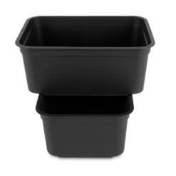 Folio Heavy Duty Storage Bin - Brightroom™: Black Plastic, Stackable, Portable, Universal Storage, 18.6 Volume Capacity -Storage Furniture Shop GUEST ee14b593 cc34 4c72 91e8 62aae3e4c3b8