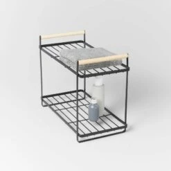 Wood Handle Tiered Vanity Organizer Black - Brightroom™ -Storage Furniture Shop GUEST ef9f504c 19ce 47b2 a3eb d9c7c36c8651