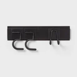 Heavy Duty Garage Tool Hook And Rail Kit - Brightroom™: Wall Mounted Storage, Steel, Black, 36" Width, 90 Lb Capacity -Storage Furniture Shop GUEST f64e8945 0a76 45a2 aaef e952b0556146