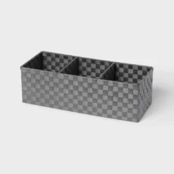 Woven Plastic 3 Compartment Bin - Brightroom™ 7 Woven Plastic 3 Compartment Bin - Brightroom™ -Storage Furniture Shop GUEST f9512988 f3cf 4f3f 9f43 92f0099e35f5