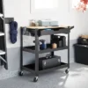 3 Tier Metal Rolling Service Cart - Brightroom™