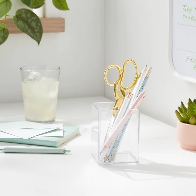 Clear Pencil Cup- Brightroom 1 Clear Pencil Cup- Brightroom