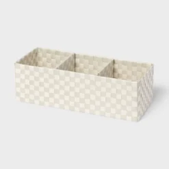 Woven Plastic 3 Compartment Bin - Brightroom™ 9 Woven Plastic 3 Compartment Bin - Brightroom™ -Storage Furniture Shop GUEST fe659558 a8e3 4c0f 90c3 83c445cc2e70