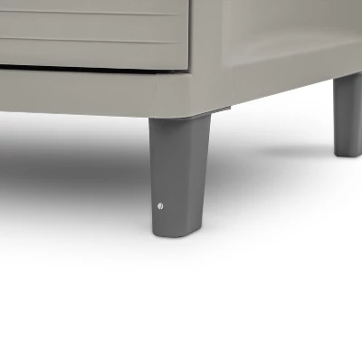 3 Drawer Storage Cabinet Gray - Brightroom™: Plastic Utility Storage Drawers, Universal Organization, No Assembly Required 4 3 Drawer Storage Cabinet Gray - Brightroom™: Plastic Utility Storage Drawers, Universal Organization, No Assembly Required - Image 4