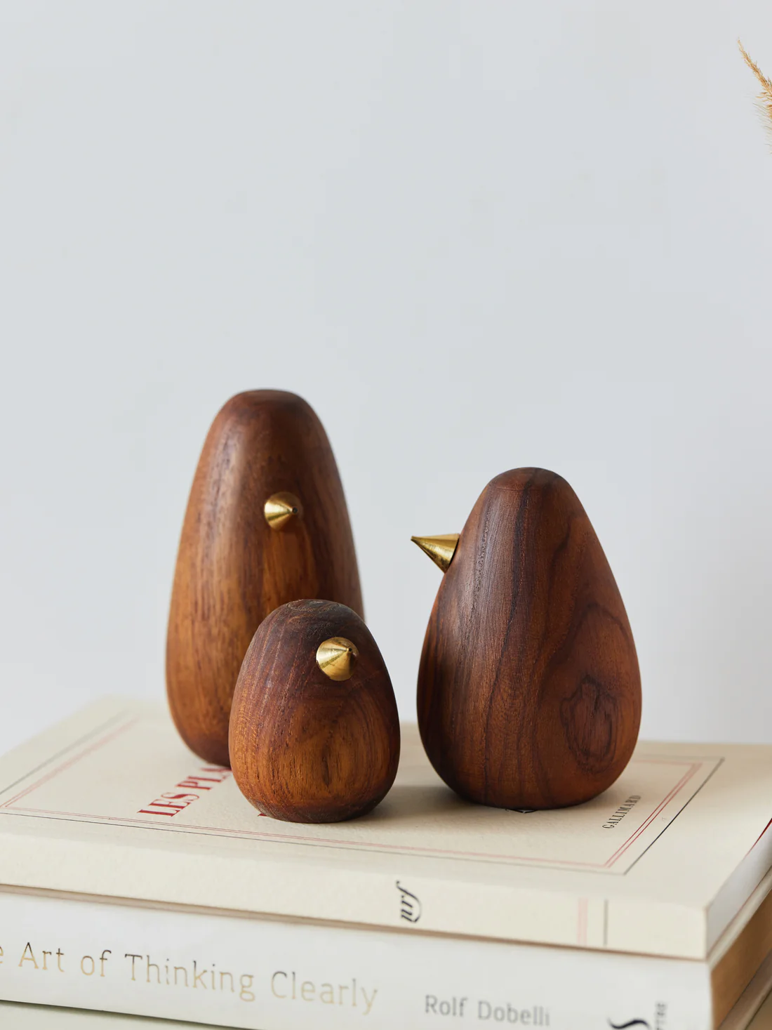 Storage Furniture Shop -Storage Furniture Shop Wood bird figurine family with metal beak